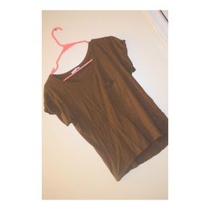 Green Pocket Shirt With Black Speckles